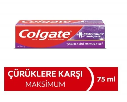 COLGATE 75 ML MAKSİMUM ANTİ ÇÜRÜK*12