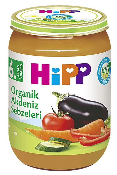 HİPP MAMA ORG.190 GR LÉGUMES MÉDITERRANÉENS BIO*6