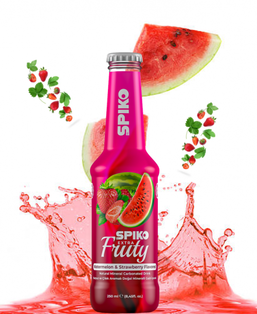 SPİKO FRUİTY ГАЗИРОВАННЫЙ НАПИТОК 'АРБУЗ-КЛУБНИКА' 250 МЛ *24