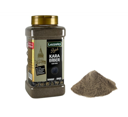 LEZZETÇİ 500 GR POWDERED BLACK PEPPER*6