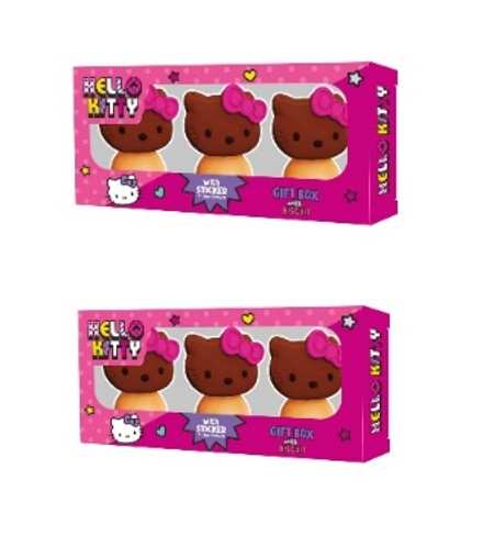 LOLLIBONI HELLO KITTY CHOCOLATE WITH BISCUITS 18 GR*24