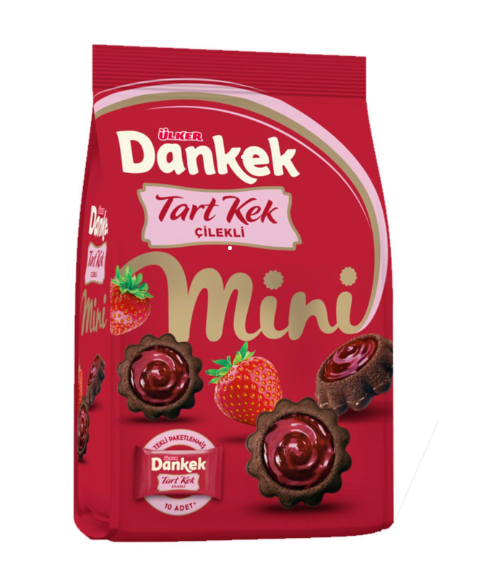 ÜLKER (823-09) DANKEK TART MİNİ ÇİLEKLİ 150 GR*10