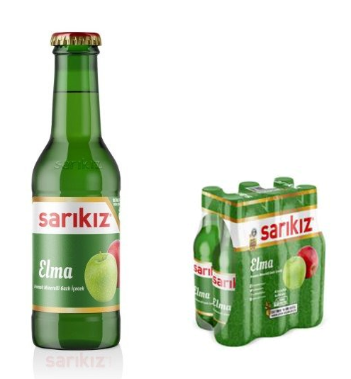 SARIKIZ MEYVELİ SODA 200 ML ELMA*24
