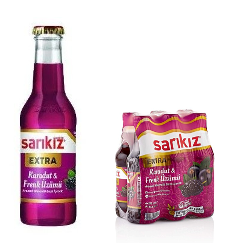 SARIKIZ EXTRA M.SODA 200 ML KARADUT*24