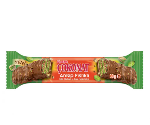 ÜLKER (737-07) ÇOKONAT ANTEP FISTIKLI 30GR*24