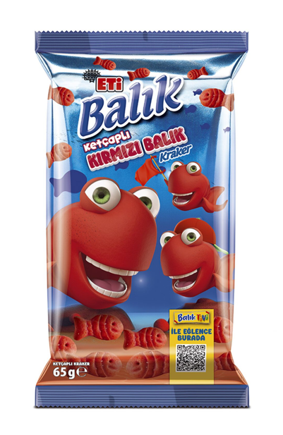 ETİ (8333248)BALIK KRAKER KIRMIZI 65GR*18