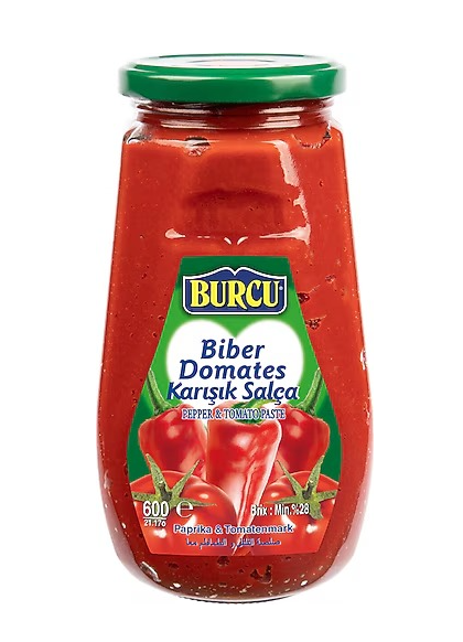 BURCU 600 GR KARIŞIK SALÇA CAM*12