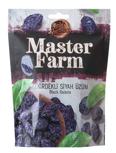 MASTER FARM SİYAH ÇEKİRDEKLİ ÜZÜM 75 GR*24