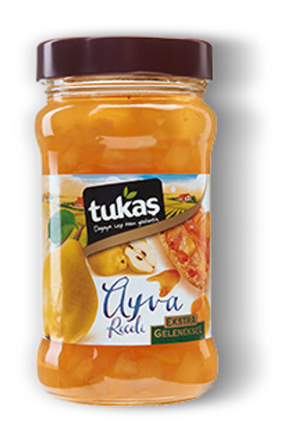 TUKAŞ 380 GR EKS.GLNKSL AYVA REÇELİ CAM*12
