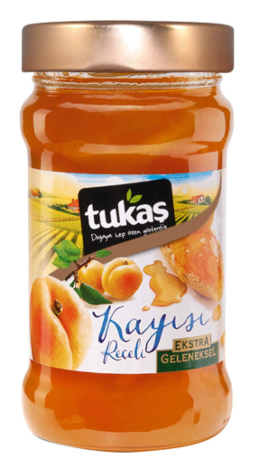 TUKAŞ 380 GR EKS.GLNKSL KAYISI REÇELİ CAM*12