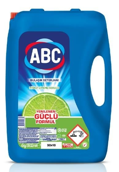 ABC 4 KG DISHWASHING DETERGENT LEMON*4