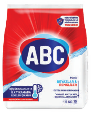 ABC 1.5 KG MATIC WHITES & COLORS*12