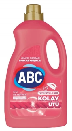 ABC 3 LT LIQUID LAUNDRY DETERGENT EASY IRON*6