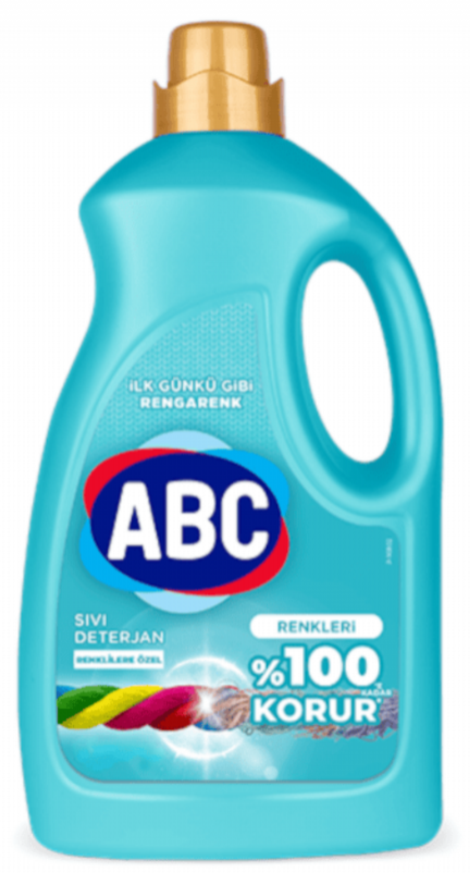 ABC 3 LT LIQUID LAUNDRY DETERGENT COLORS*6