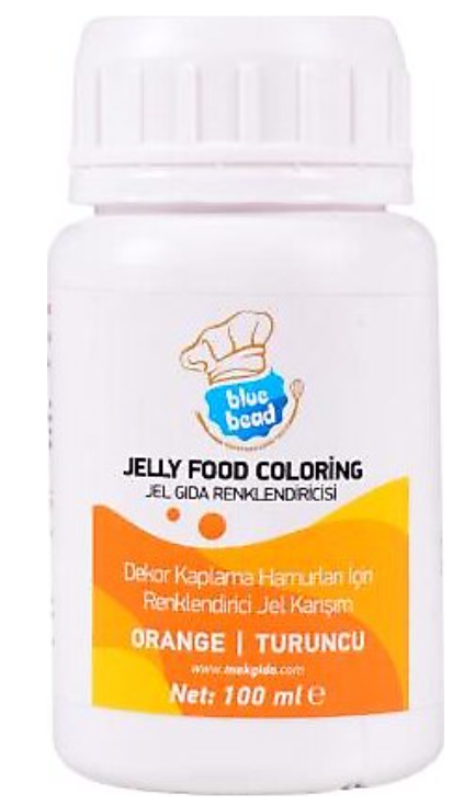 BLUE BEAD 100 GR GEL PAINT ORANGE*12