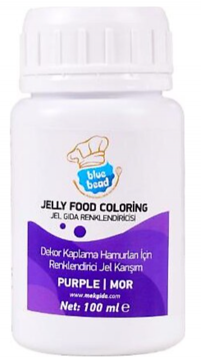 BLUE BEAD 100 GR GEL DYE PURPLE*12