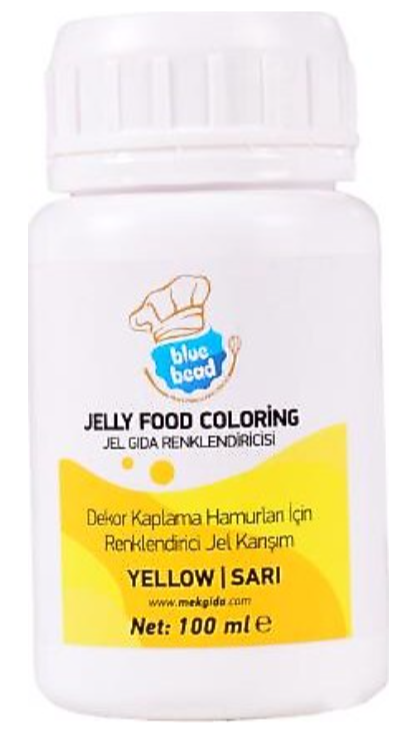 BLUE BEAD 100 GR GEL DYE YELLOW*12