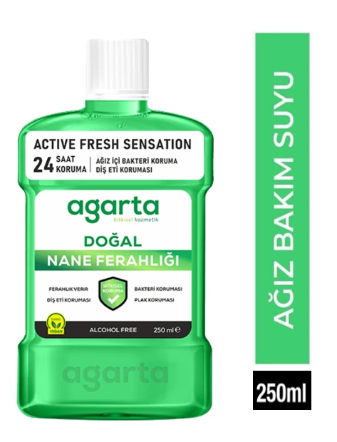 AGARTA 250 ML NATURAL MINT MOUTH CARE WATER*6