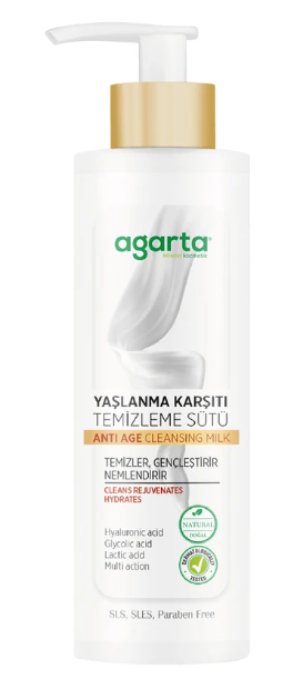 AGARTA 225 ML NATURAL ANTI-AGING CLEANSING MILK*24