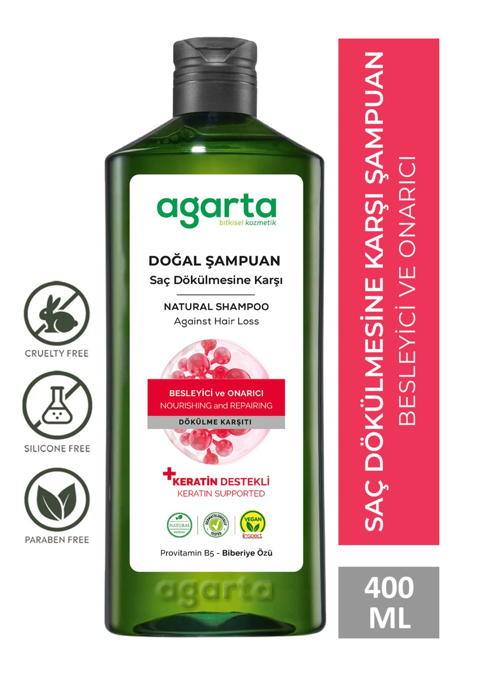 AGARTA 400 ML NATURAL SHAMPOO ANTI-HAIR LOSS*6