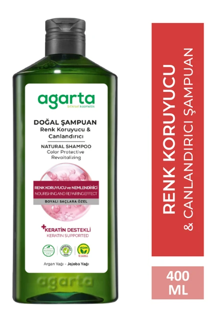 AGARTA 400 ML NATURAL SHAMPOO COLOR PROTECTION AND REVITALIZATION*6