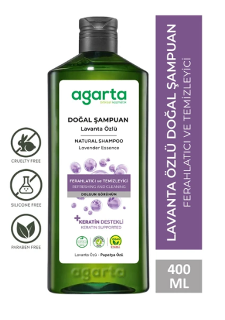 AGARTA 400 ML NATURAL SHAMPOO LAVENDER*6