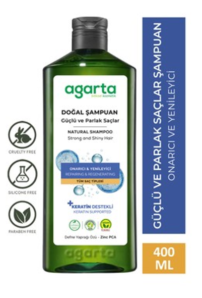 AGARTA 400 ML NATURAL SHAMPOO STRONG AND BRIGHT*6