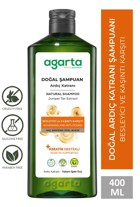AGARTA 400 ML NATURAL SHAMPOO JUNIPER TAR-CRETIN*6