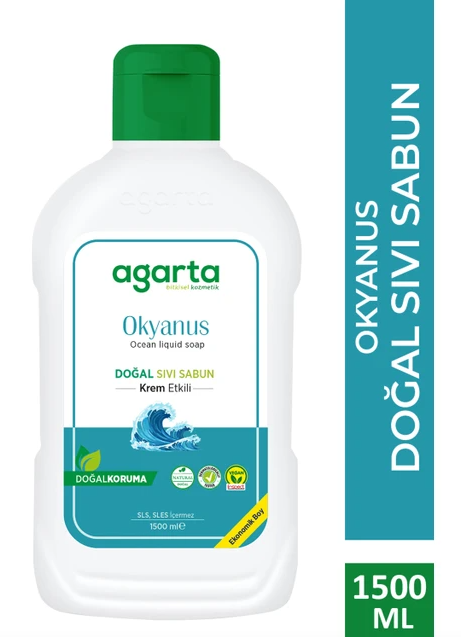 AGARTA 1.500 ML NATURAL LIQUID SOAP OCEAN*6