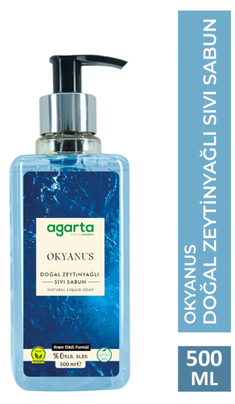 AGARTA 500 ML NATURAL LIQUID SOAP OCEAN*12