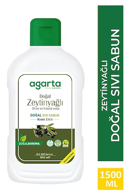 AGARTA 1.500 ML NATURAL LIQUID SOAP WITH OLIVE OIL*6