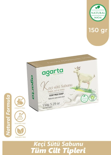 AGARTA 150 ML NATURAL HANDMADE GOAT'S MILK SOAP*6