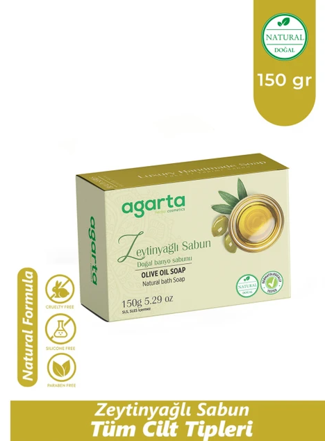 AGARTA 150 ML NATURAL HAND MADE OLIVE OIL SOAP*6