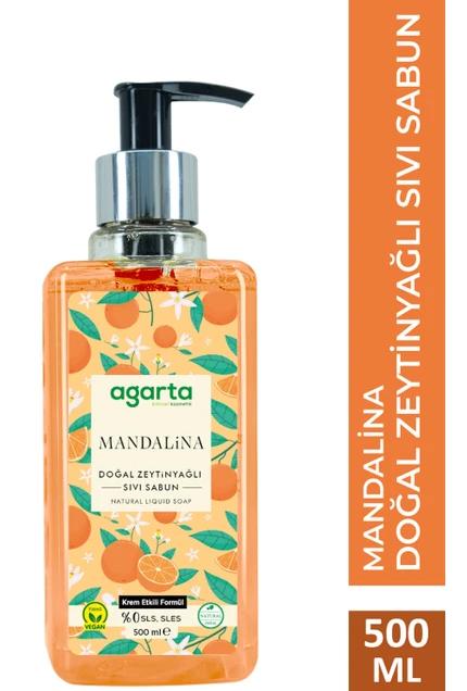 AGARTA 500 ML NATURAL LIQUID SOAP MANDARIN*12