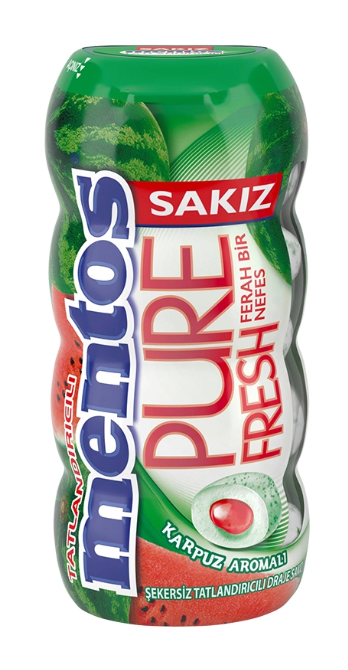 MENTOS 30 GR PURE FRESH KARPUZ ŞİŞE*12