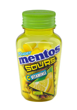 MENTOS 49 GR SOUR MİNT LİMONLU TABLET*6