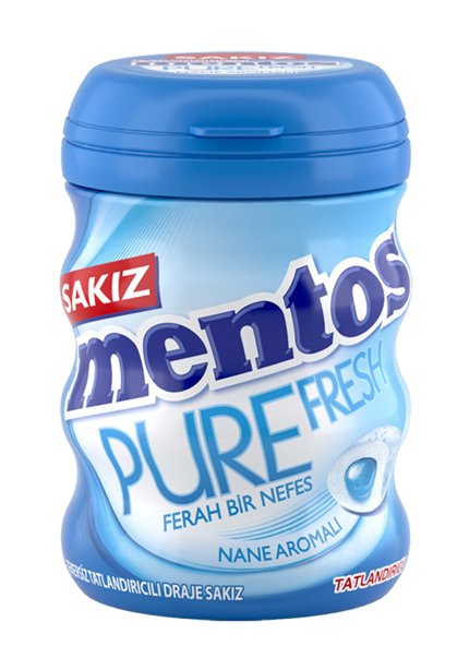 MENTOS 60 GR PURE FRESH MINT BOTTLE*4