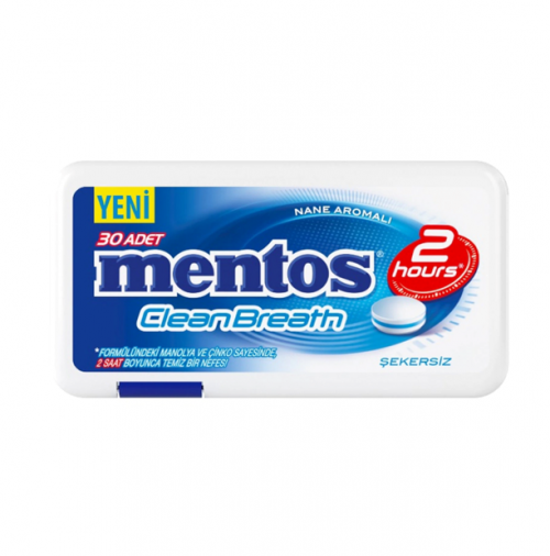 MENTOS 21 GR MINT FLAVOR TABLET CANDY PLS.*12