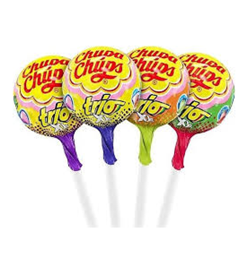 CHUPA CHUPS 29 GR XXL TRIO FILLED GUM LOLLIPOP*50