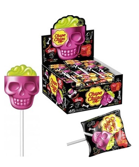 CHUPA CHUPS 15 GR 3D STRAWBERRY AND LEMON FLAVOR LOLLIPOP*25