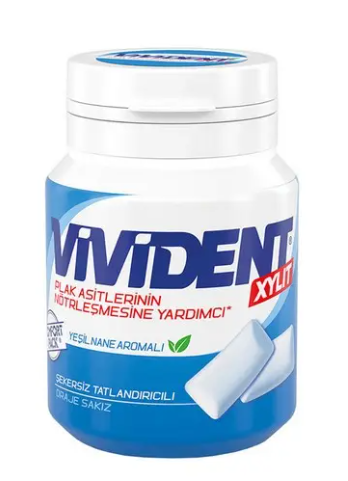 VIVIDENT 67 GR BOTTLE GREEN MINT BOTTLE*12