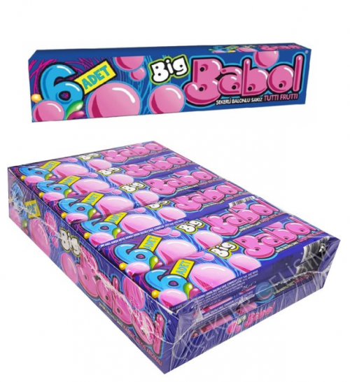 BIG BABOL 27 GR STICK MIXED FRUIT FLAVOR*18