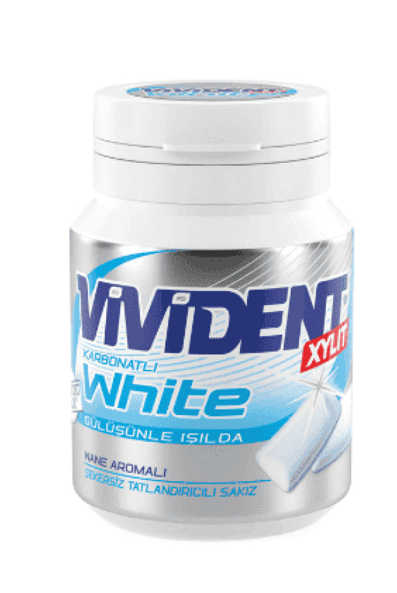 VIVIDENT 67 GR BOTTLE WHITE MINT BOTTLE*12