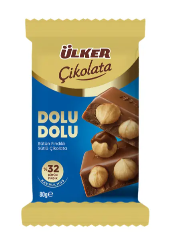 ÜLKER (1438-00)%32 FULL HAZELNUT 80 GR*9