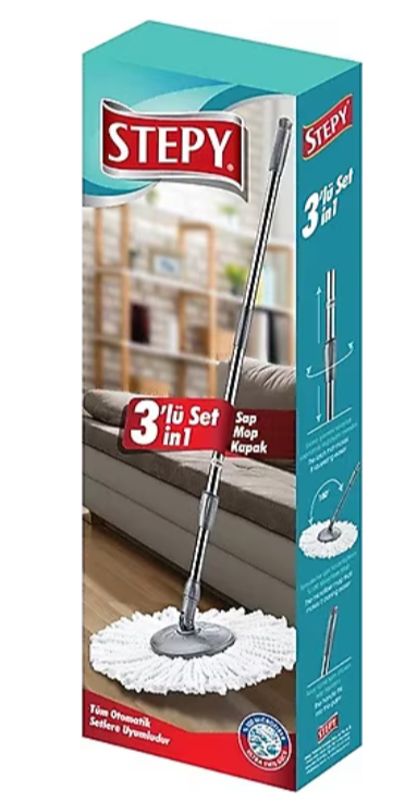 STEPY SPARE SET OF 3 PCS (HANDLE-MOP-COVER)*12