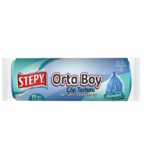 STEPY GARBAGE BAG STANDARD MEDIUM*50