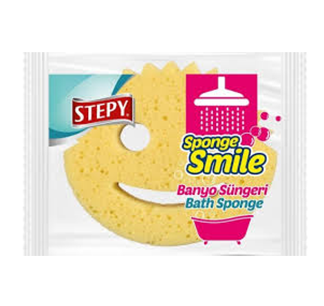 STEPY SPONGE SHOWER BATH SPONGE ADULT*12