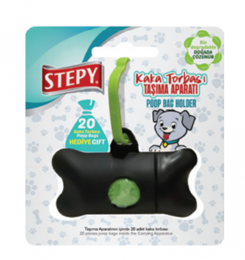 STEPY DOG POOP BAG WITH LEASH*24