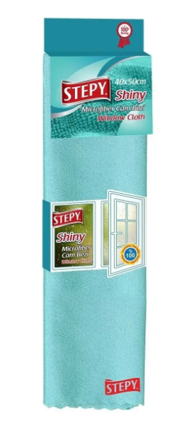 STEPY CLOTH MICROFIBER SHINY GLASS CLOTH (40*50)*24