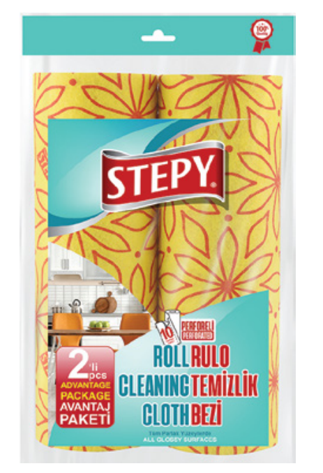STEPY CLOTH ROLL COLORED 2 PCS * 12
